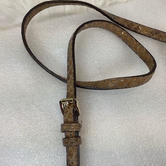 MICHAEL KORS LEATHER PYTHON SNAKE CROSSBODY BAG - Picture 11 of 12